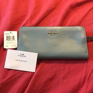 Coach teal wallet